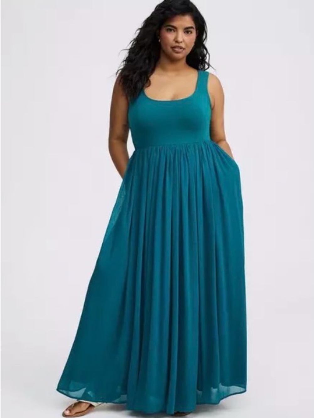 NWT Torrid Chiffon Floor Dress